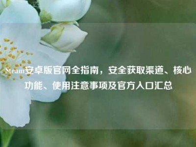 Steam安卓版官网全指南，安全获取渠道、核心功能、使用注意事项及官方入口汇总