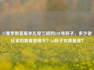 S7赛季刺客版本扎穿三路的LOL电耗子，多少老玩家的青春意难平？lol耗子究竟是谁？