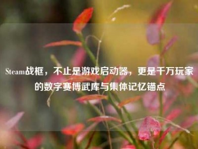 Steam战框，不止是游戏启动器，更是千万玩家的数字赛博武库与集体记忆锚点