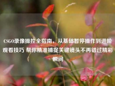 CSGO录像操控全指南，从基础暂停操作到进阶观看技巧 帮你精准捕捉关键镜头不再错过精彩瞬间