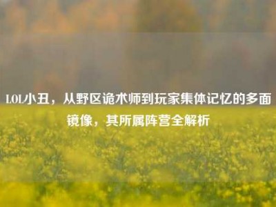 LOL小丑，从野区诡术师到玩家集体记忆的多面镜像，其所属阵营全解析