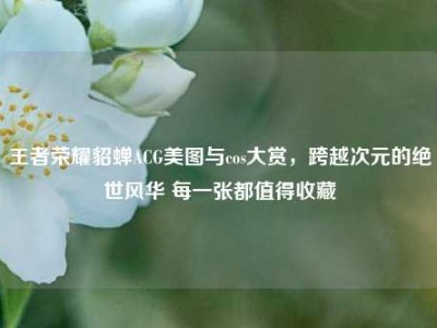 王者荣耀貂蝉ACG美图与cos大赏，跨越次元的绝世风华 每一张都值得收藏