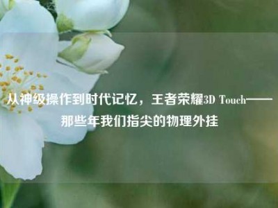 从神级操作到时代记忆，王者荣耀3D Touch——那些年我们指尖的物理外挂