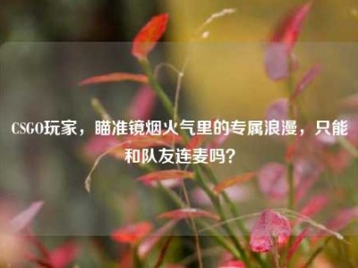 CSGO玩家，瞄准镜烟火气里的专属浪漫，只能和队友连麦吗？