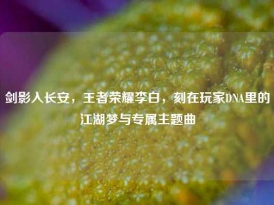 剑影入长安，王者荣耀李白，刻在玩家DNA里的江湖梦与专属主题曲