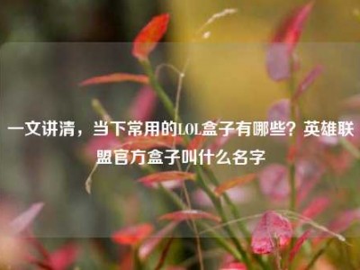 一文讲清，当下常用的LOL盒子有哪些？英雄联盟官方盒子叫什么名字