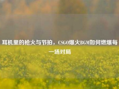 耳机里的枪火与节拍，CSGO爆火BGM如何燃爆每一场对局