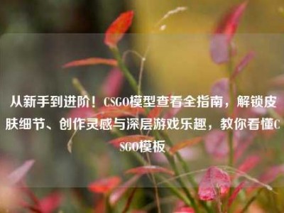 从新手到进阶！CSGO模型查看全指南，解锁皮肤细节、创作灵感与深层游戏乐趣，教你看懂CSGO模板
