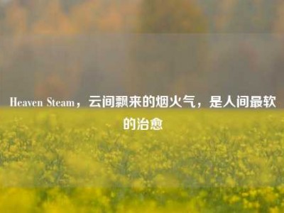 Heaven Steam，云间飘来的烟火气，是人间最软的治愈