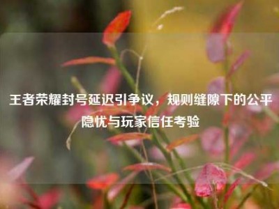 王者荣耀封号延迟引争议，规则缝隙下的公平隐忧与玩家信任考验