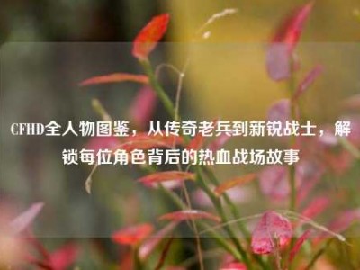 CFHD全人物图鉴，从传奇老兵到新锐战士，解锁每位角色背后的热血战场故事