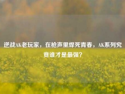 逆战AK老玩家，在枪声里焊死青春，AK系列究竟谁才是最强？