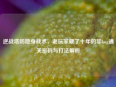 逆战塔防隐身战术，老玩家藏了十年的非bug通关密码与打法解析