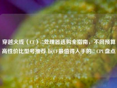 穿越火线（CF）i7处理器选购全指南，不同预算高性价比型号推荐 玩CF最值得入手的i7 CPU盘点