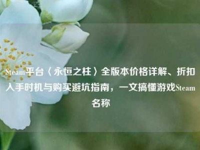 Steam平台〈永恒之柱〉全版本价格详解、折扣入手时机与购买避坑指南，一文搞懂游戏Steam名称