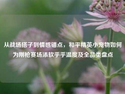 从战场搭子到情感锚点，和平精英小宠物如何为刚枪赛场添软乎乎温度及全品类盘点