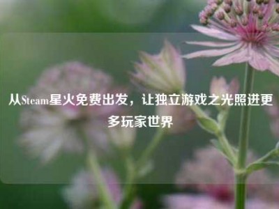 从Steam星火免费出发，让独立游戏之光照进更多玩家世界
