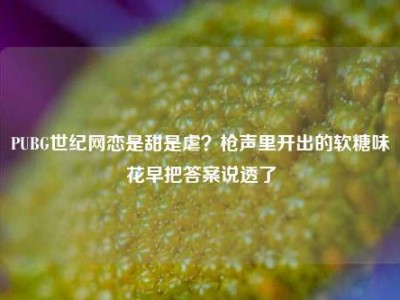 PUBG世纪网恋是甜是虐？枪声里开出的软糖味花早把答案说透了