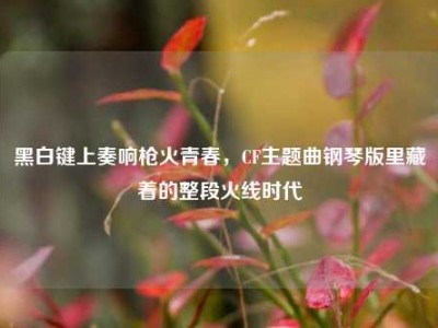 黑白键上奏响枪火青春，CF主题曲钢琴版里藏着的整段火线时代