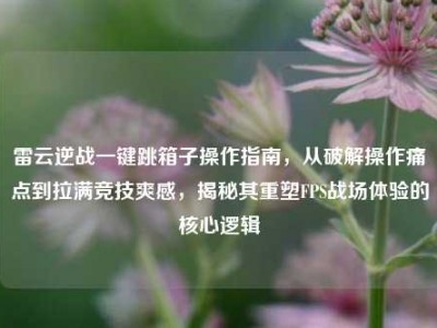 雷云逆战一键跳箱子操作指南，从破解操作痛点到拉满竞技爽感，揭秘其重塑FPS战场体验的核心逻辑