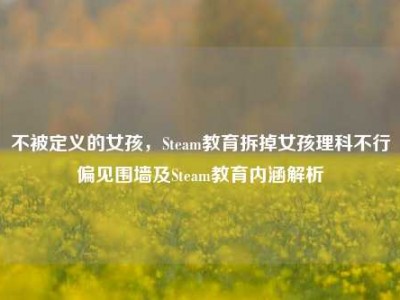 不被定义的女孩，Steam教育拆掉女孩理科不行偏见围墙及Steam教育内涵解析