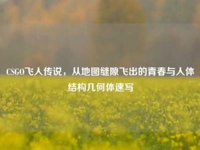 CSGO飞人传说，从地图缝隙飞出的青春与人体结构几何体速写