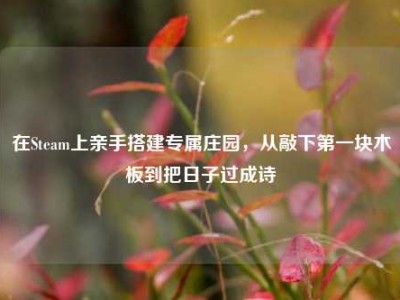 在Steam上亲手搭建专属庄园，从敲下第一块木板到把日子过成诗