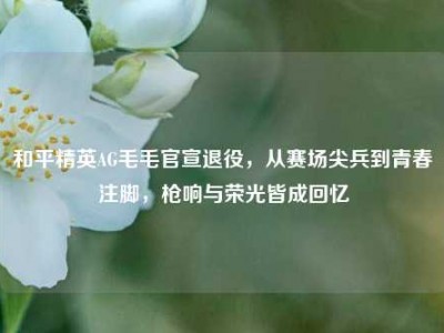 和平精英AG毛毛官宣退役，从赛场尖兵到青春注脚，枪响与荣光皆成回忆