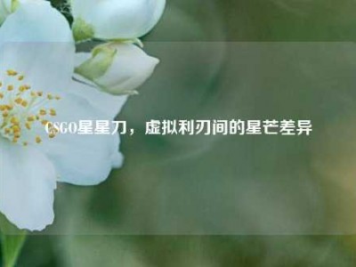 CSGO星星刀，虚拟利刃间的星芒差异