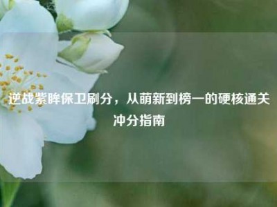 逆战紫眸保卫刷分，从萌新到榜一的硬核通关冲分指南