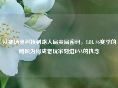 从赛场黑科技到路人局爽局密码，LOL S6赛季的飓风为何成老玩家刻进DNA的执念