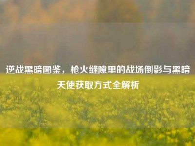 逆战黑暗图鉴，枪火缝隙里的战场倒影与黑暗天使获取方式全解析
