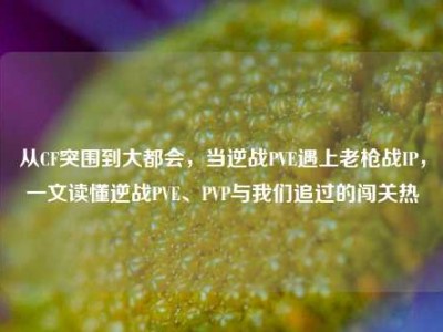 从CF突围到大都会，当逆战PVE遇上老枪战IP，一文读懂逆战PVE、PVP与我们追过的闯关热