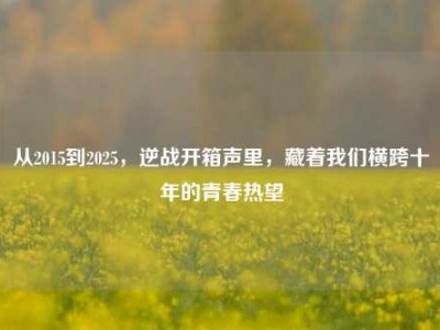 从2015到2025，逆战开箱声里，藏着我们横跨十年的青春热望