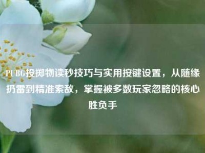 PUBG投掷物读秒技巧与实用按键设置，从随缘扔雷到精准索敌，掌握被多数玩家忽略的核心胜负手