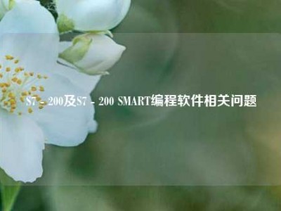 S7 - 200及S7 - 200 SMART编程软件相关问题