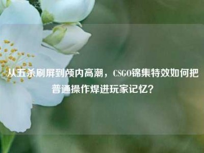 从五杀刷屏到颅内高潮，CSGO锦集特效如何把普通操作焊进玩家记忆？