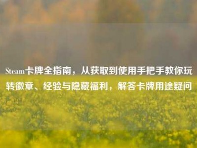 Steam卡牌全指南，从获取到使用手把手教你玩转徽章、经验与隐藏福利，解答卡牌用途疑问