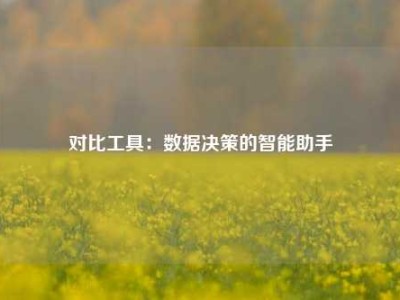 对比工具：数据决策的智能助手