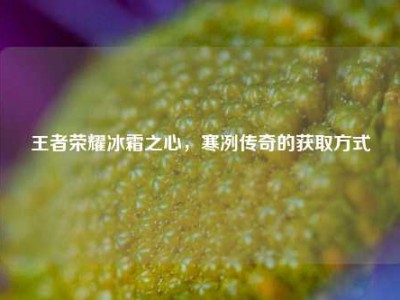 王者荣耀冰霜之心，寒冽传奇的获取方式