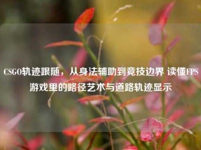 CSGO轨迹跟随，从身法辅助到竞技边界 读懂FPS游戏里的路径艺术与道路轨迹显示