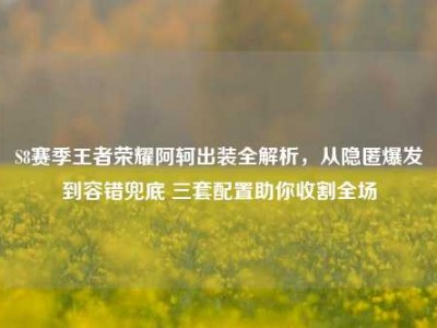 S8赛季王者荣耀阿轲出装全解析，从隐匿爆发到容错兜底 三套配置助你收割全场