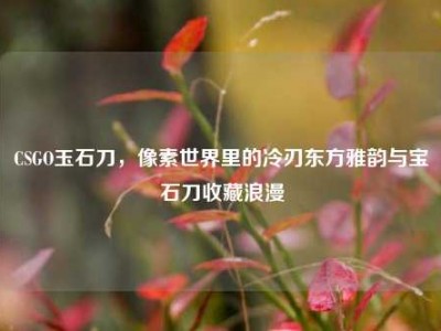 CSGO玉石刀，像素世界里的冷刃东方雅韵与宝石刀收藏浪漫