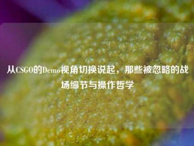 从CSGO的Demo视角切换说起，那些被忽略的战场细节与操作哲学