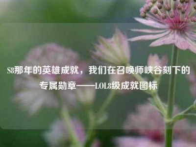 S8那年的英雄成就，我们在召唤师峡谷刻下的专属勋章——LOL8级成就图标