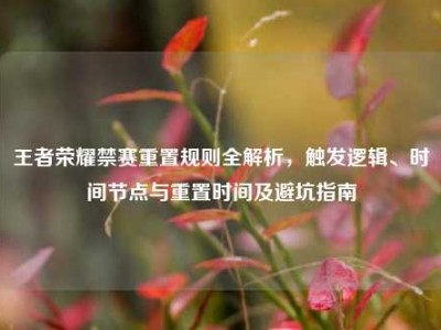 王者荣耀禁赛重置规则全解析，触发逻辑、时间节点与重置时间及避坑指南