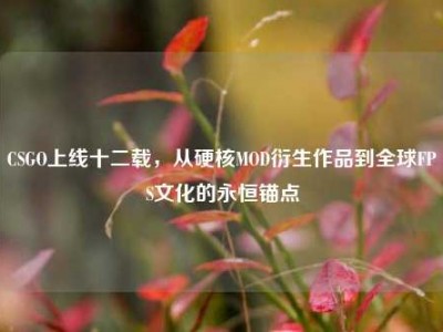 CSGO上线十二载，从硬核MOD衍生作品到全球FPS文化的永恒锚点