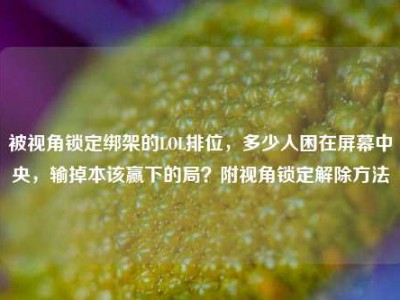 被视角锁定绑架的LOL排位，多少人困在屏幕中央，输掉本该赢下的局？附视角锁定解除方法