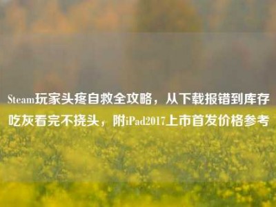 Steam玩家头疼自救全攻略，从下载报错到库存吃灰看完不挠头，附iPad2017上市首发价格参考