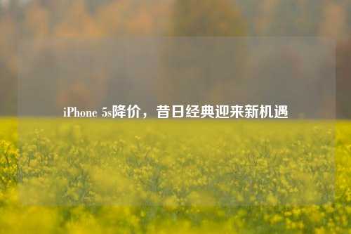 iPhone 5s降价，昔日经典迎来新机遇